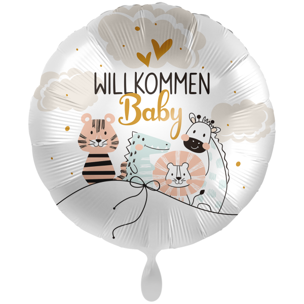 XXL Folienballon Willkommen Baby